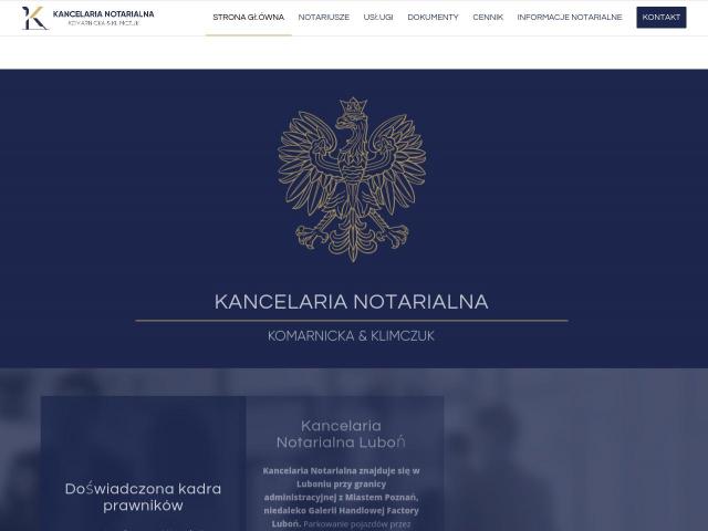 Kancelaria Notarialna  Notariusze Ewelina Klimczuk i Agnieszka Komarnicka spółka cywilna